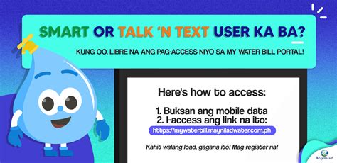 www.mayniladwater.com.ph login|Free access to Maynilad online service portal for Smart and TNT users.